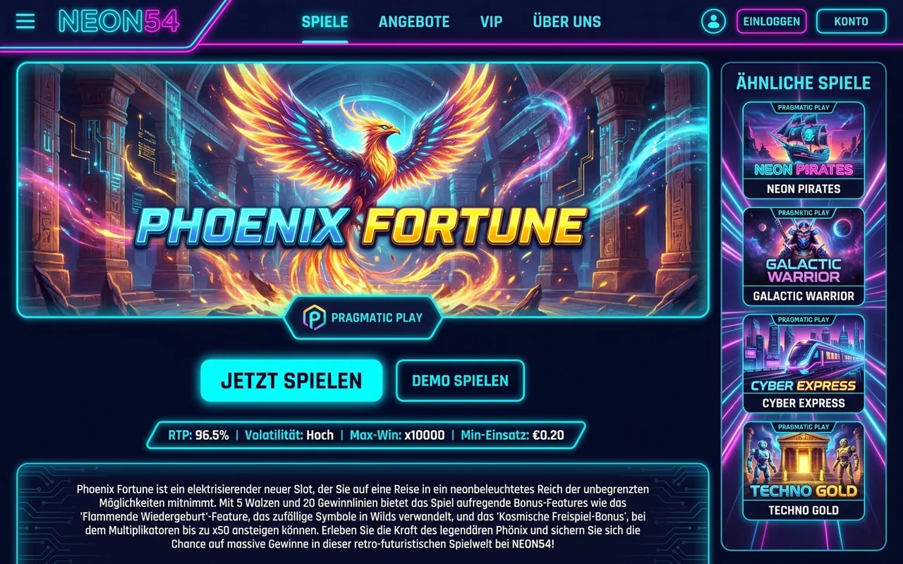 Slot-Spotlight: Ein konkretes Beispiel – Neon54